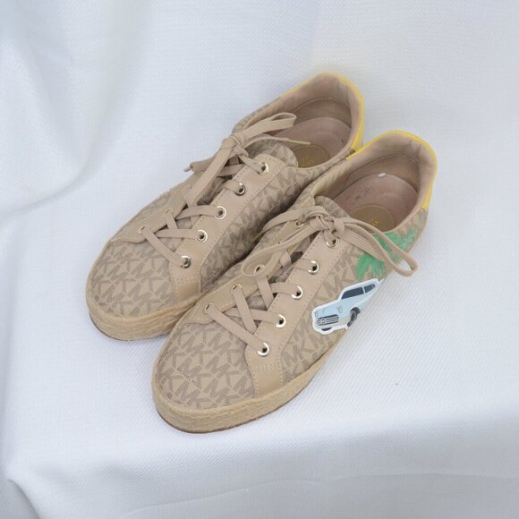 Michael Kors Poppy Espadrille Platform Sneakers Hotel Collection Sz 9 - Picture 2 of 9